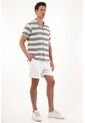 Tennis Camisa Tipo Bowling A Rayas Para Hombre de Tennis