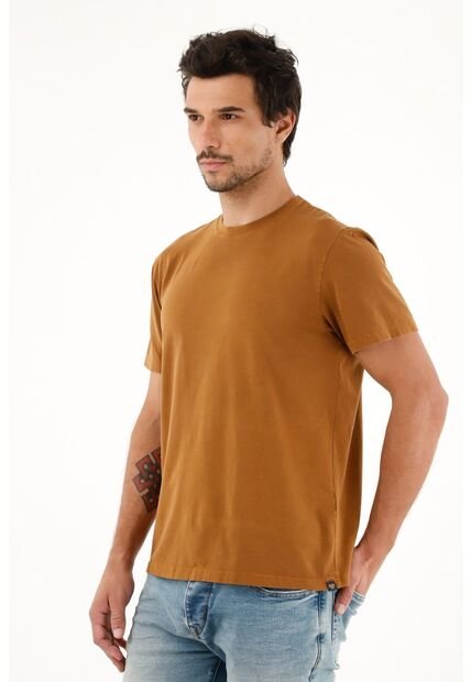 Tennis Camiseta En Tela Licrada Café Para Hombre