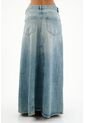 Falda Larga En Denim Azul Para Mujer de Tennis
