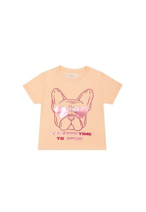 Camiseta Estampada Amarilla Para Niña