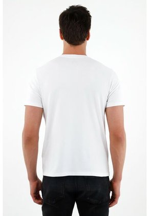 Tennis Camiseta Blanca Manga Corta Para Hombre