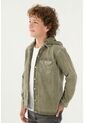 Camisa Tipo Chaqueta Verde Para Niño de Tennis