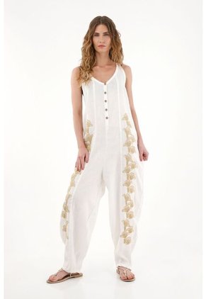 Tennis Overall En Lino 100% Amplio Para Mujer