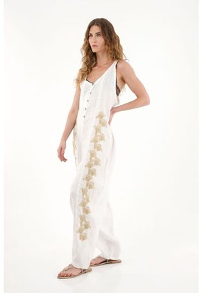 Tennis Overall En Lino 100% Amplio Para Mujer