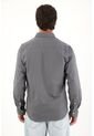 Tennis Camisa Clásica Manga Larga Gris Para Hombre de Tennis