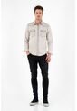 Tennis Camisa Gris Con Bolsillos En Frente Para Hombre de Tennis