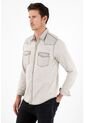Tennis Camisa Gris Con Bolsillos En Frente Para Hombre de Tennis