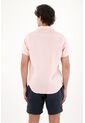 Camisa En 100% Lino Rosada Para Hombre de Tennis