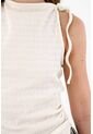 Tennis Camiseta Con Recogido Lateral Crudo Para Mujer de Tennis