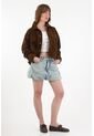 Tennis Falda Corta En Denim Tipo Globo Azul Para Mujer de Tennis