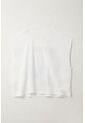 Tennis Camiseta Oversize Manga Sisa Blanca Para Mujer de Tennis