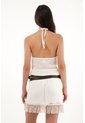 Tennis Camiseta De Tejido Abierto Crudo Para Mujer de Tennis