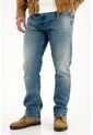 Tennis Jean Recto De Tiro Medio Azul Para Hombre de Tennis