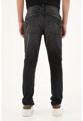 Jean Slim Black Denim Para Niño