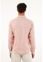 Camisa Manga Larga De 100% Lino Para Hombre de Tennis