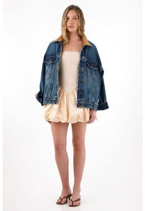 Tennis Vestido Corto De Escote Recto Crudo Para Mujer