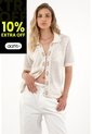Tennis Camisa Crudo Tejida Con Diseño De Flores Para Mujer de Tennis