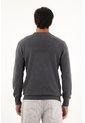 Tennis Buzo Tejido Gris Diseño Cerrado Para Hombre de Tennis