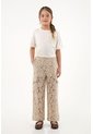 Pantalón Con Detalles De Encaje Café Para Niña de Tennis