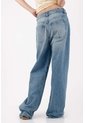 Tennis Jeans Wide Leg Con Bajo Extra Largo En Denin Para Mujer de Tennis