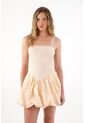 Tennis Vestido Corto De Escote Recto Crudo Para Mujer de Tennis