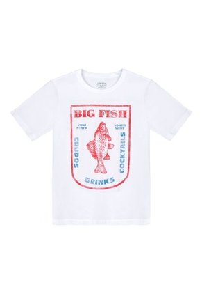 Tennis Camiseta Blanca Estampada Para Hombre