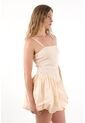 Tennis Vestido Corto De Escote Recto Crudo Para Mujer de Tennis