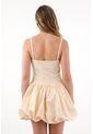 Tennis Vestido Corto De Escote Recto Crudo Para Mujer de Tennis