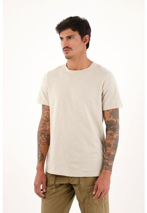 Camiseta En Tela Jersey Crudo Para Hombre