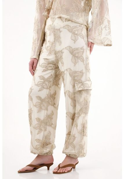 Pantalones Jogger Bordados Para Mujer