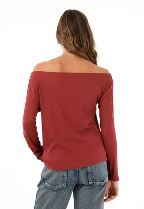 Tennis Camiseta Cuello Bandeja Roja Para Mujer