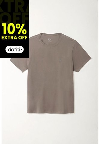 Tennis Camiseta Cuello Redondo Gris Para Hombre Tennis