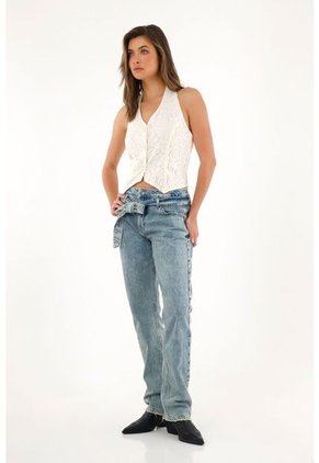 Tennis Chaleco Crudo En Encaje Para Mujer