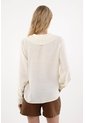 Camisa Con Escote En V Y Boleros Crudo Para Mujer de Tennis