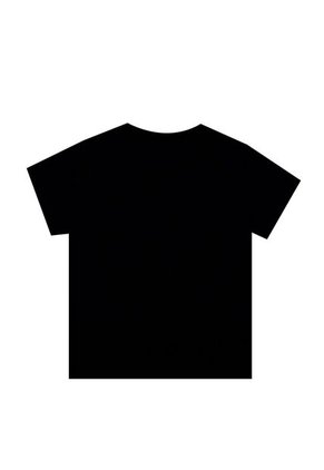 Tennis Camiseta Negra Con Estampado Para Mujer