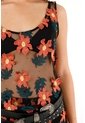 Tennis Camisa Manga Sisa Con Apliques De Flores 3D Para Mujer de Tennis