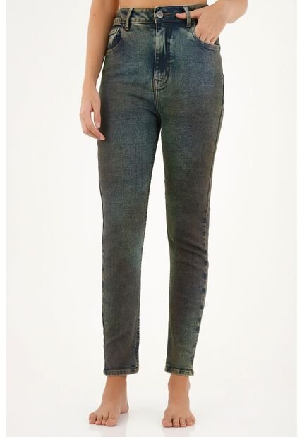 Tennis Jean Azul Con Efecto Tornasol Para Mujer