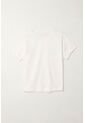 Camiseta Básica Manga Corta Crudo Para Niña de Tennis
