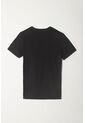 Tennis Camiseta Básica Con Mini Estampado Negra Para Hombre de Tennis