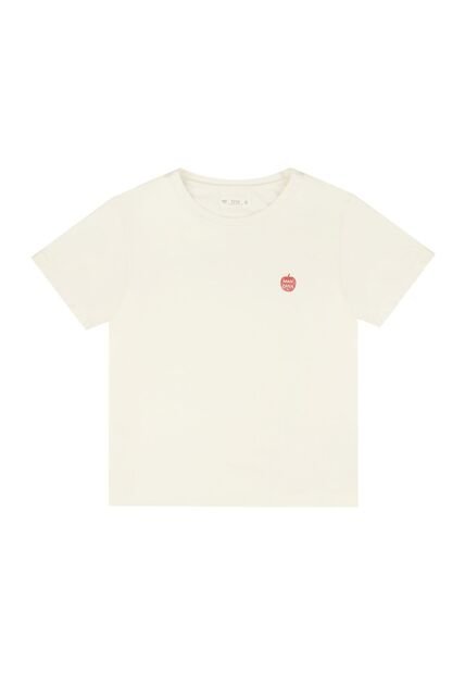 Tennis Camiseta Manga Corta Estampada Crudo Para Mujer