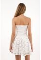 Tennis Vestido Corto Strapless Crudo Con Textura Suave Para Mujer de Tennis
