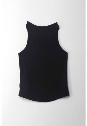 Tennis Camiseta En Tela Tejida Con Brillo Negra Para Mujer