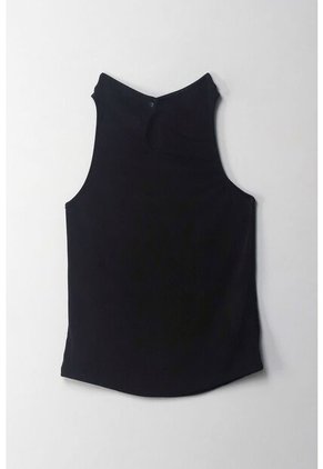 Tennis Camiseta En Tela Tejida Con Brillo Negra Para Mujer