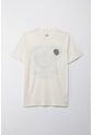 Tennis Camiseta Manga Corta Estampada Crudo Con Diseño Limpio Para Hombre de Tennis