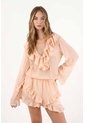 Tennis Vestido Corto Con Boleros Naranja Para Mujer de Tennis