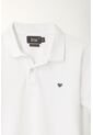 Polo Cuello Tejido Blanca Para Niño de Tennis