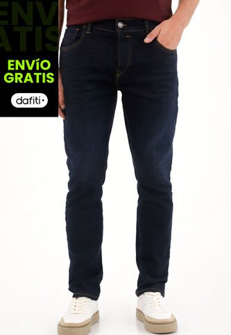Tennis Jean Skinny Tono Oscuro Azul Para Hombre Tennis