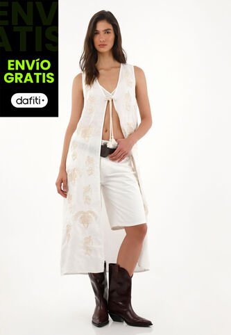 Tennis Bermuda Larga En Denim Crudo Para Mujer Tennis