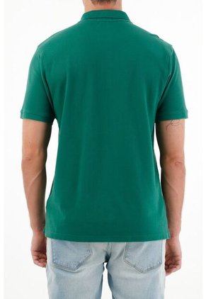 Polo Verde 100% Algodón Para Hombre