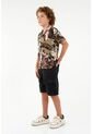 Camisa Camuflada Manga Corta Para Niño de Tennis